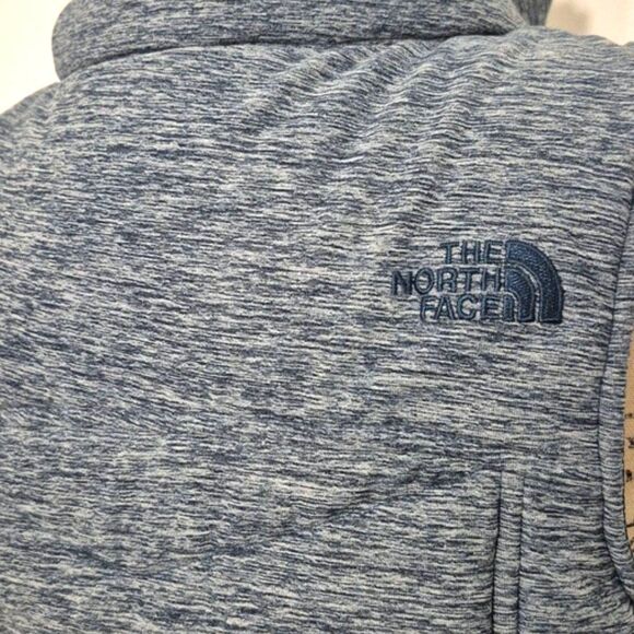 The North Face Puffer Vest S Quilted Blue Teal Lined Insulated Full Zip Pseudio - Picture 10 of 13